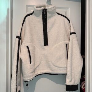 Mountain High Half Zip Fleece - White